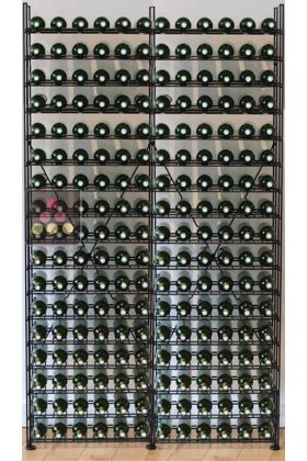 Rangements modulaires métalliques pour 204 bouteilles