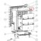 Pivot de charnière supérieure droite pour réfrigérateur médical Dometic ACI-DOM388 / DS301H